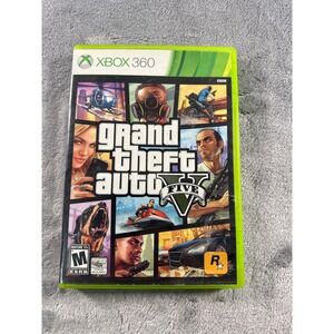 Grand Theft Auto V GTA 5 Xbox 360 Rockstar Games 2-Disc Set with Manual